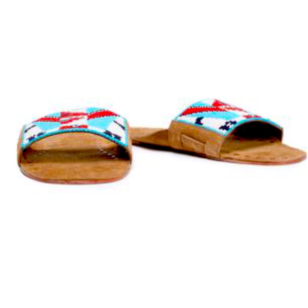 Figue Noona Slide with Geo Beading Size 8